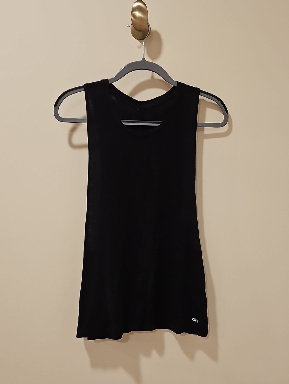 ALO Yoga Black Racerback Tank Top